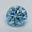 3.26 Ct. Fancy Vivid Blue Round Lab Grown Diamond