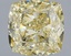 2.57 Ct. Fancy Intense  Yellow Cushion Lab Grown Diamond