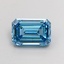 2.03 Ct. Fancy Vivid  Blue Emerald Lab Grown Diamond