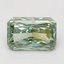 1.43 Ct. Fancy Vivid Green Radiant Lab Grown Diamond