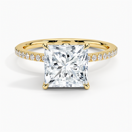 18K Yellow Gold Luxe Petal Diamond Ring