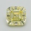 1.39 Ct. Fancy Light Yellow Asscher Lab Grown Diamond