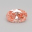 1.01 Ct. Fancy Intense Pink Oval Lab Grown Diamond
