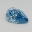 0.56 Ct. Fancy Vivid Blue Pear Lab Grown Diamond