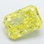 7.21 Ct. Fancy Vivid  Yellow Radiant Lab Grown Diamond