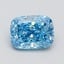 2.37 Ct. Fancy Vivid Blue Cushion Lab Grown Diamond