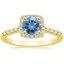 18K Yellow Gold Odessa Halo Diamond Ring (1/5 ct. tw.), smalltop view