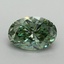 1.51 Ct. Fancy Vivid Pacific Green Oval Lab Grown Diamond