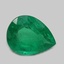 9.1x7.0mm  Green  Pear   Emerald