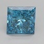 2.00 Ct. Fancy Vivid Blue Princess Lab Grown Diamond