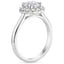 Platinum Lotus Flower Halo Diamond Ring (1/4 ct. tw.), smallside view