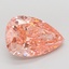 6.06 Ct. Fancy Vivid Pink Pear Lab Grown Diamond