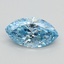 0.90 Ct. Fancy Vivid Blue Marquise Lab Grown Diamond
