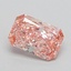 0.81 Ct. Fancy Vivid  Pink Radiant Lab Grown Diamond