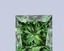 1.06 Ct. Fancy Vivid Green Princess Lab Grown Diamond
