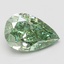 2.06 Ct. Fancy Vivid Green Pear Lab Grown Diamond