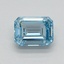 0.55 Ct. Fancy Intense Blue Emerald Lab Grown Diamond