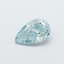1.11 Ct. Fancy Vivid  Green Pear Lab Grown Diamond