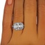 The Sauratina Ring, smalltop view on a hand