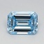 0.33 Ct. Fancy Intense Blue Emerald Lab Grown Diamond