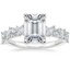18K White Gold Marianne Diamond Ring, smalltop view