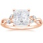 14K Rose Gold Willow Diamond Ring (1/8 ct. tw.), smalltop view