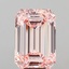 8.09 Ct. Fancy Intense Pink Emerald Lab Grown Diamond