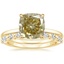 18K Yellow Gold Vita Diamond Ring with Versailles Diamond Ring (3/8 ct. tw.)