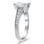 Diamond Prong Pave Milgrain Engagement Ring, smallview
