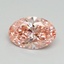 1.08 Ct. Fancy Vivid Pink Oval Lab Grown Diamond