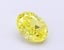1.00 Ct. Fancy Vivid  Yellow Oval Lab Grown Diamond
