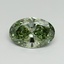 5.20 Ct. Fancy Vivid Green Oval Lab Grown Diamond