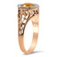 The Margorie Ring, smalltop view on a hand