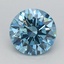 0.83 Ct. Fancy Vivid Blue Round Lab Grown Diamond