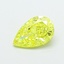 1.12 Ct. Fancy Vivid  Yellow Pear Lab Grown Diamond