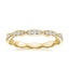 18K Yellow Gold Tacori Sculpted Crescent Eternity Diamond Ring (1/3 ct. tw.), smalltop view