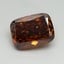 12.05 Ct. Fancy Vivid Orange Cushion Lab Grown Diamond