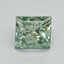 1.54 Ct. Fancy Vivid Pacific Green Princess Lab Grown Diamond