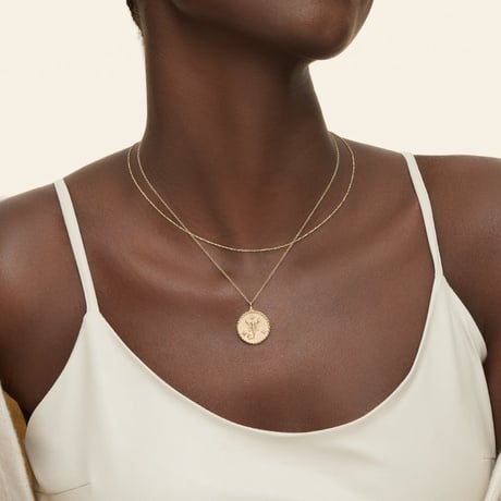 Scorpio Zodiac Diamond Medallion Necklace