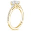 18K Yellow Gold Luxe Tapered Baguette Three Stone Diamond Ring (1/4 ct. tw.), smallside view