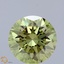 2.47 Ct. Fancy Vivid Green Round Lab Grown Diamond