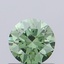 0.54 Ct. Fancy Vivid Green Round Lab Grown Diamond