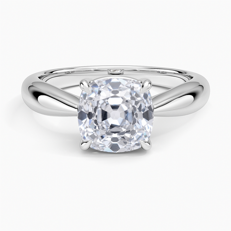 Thea Tapered Solitaire Diamond Ring