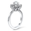 The Halli Ring, smalltop view on a hand