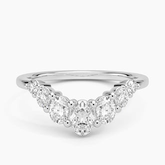 Seven Stone Oval Contour Diamond Ring