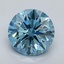 3.06 Ct. Fancy Vivid Blue Round Lab Grown Diamond