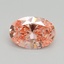 1.00 Ct. Fancy Vivid Pink Oval Lab Grown Diamond