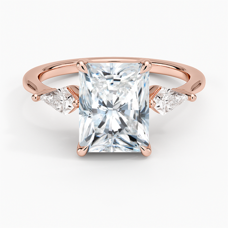 14K Rose Gold Luxe Cometa Three Stone Diamond Ring (1/3 ct. tw.)