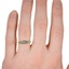 The Carletta Ring, smallzoomed in top view on a hand