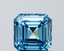 1.54 Ct. Fancy Vivid Blue Asscher Lab Grown Diamond